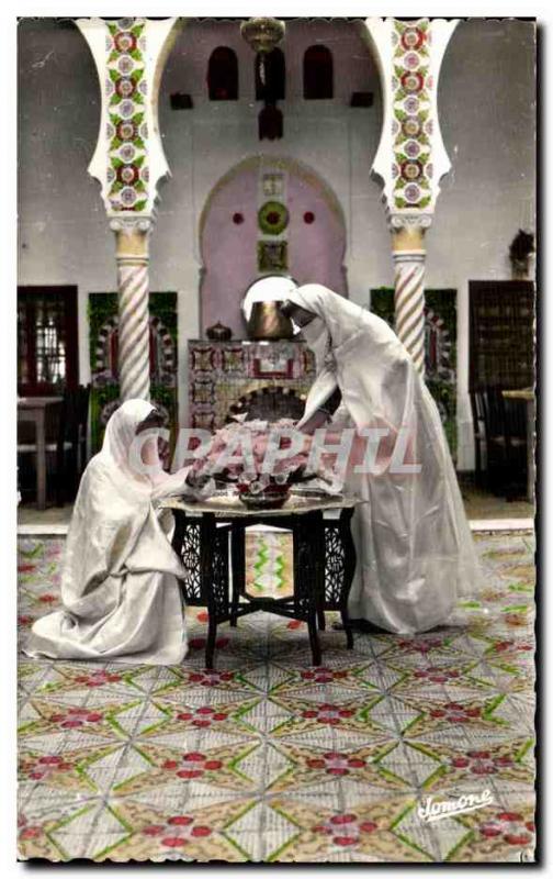 Old Postcard Alger Interior Moorish Women