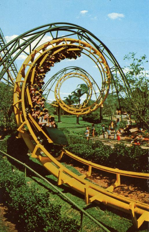 FL - Tampa, Busch Gardens. The Python Roller Coaster 