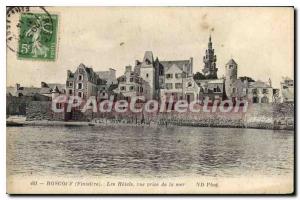 Old Postcard Roscoff Finistere seafood taken for hotels