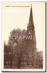 Elbeuf - Church of the Immaculate Conception - Old Postcard