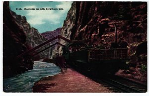 13878 Observation Car at Hanging Bridge, Royal Gorge, Colorado