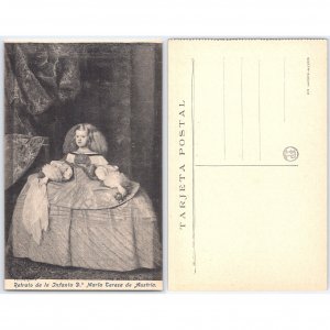 Postcard Retrato de la Infanta Maria Teresa de Austria Velazquez