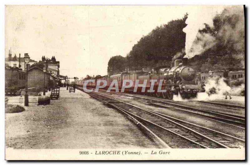 Laroche Old Post Card Train Train TOP