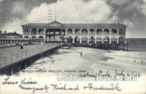 Fifth Ave Pavillion - Asbury Park, New Jersey NJ Postcard
