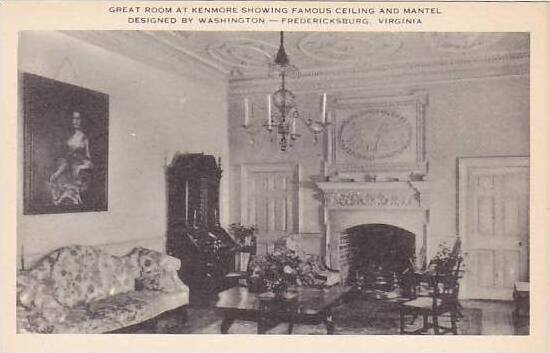 Virginia Fredericksburg Great Room At The Kenmore Showing Famous Celing And M...