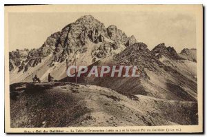 Old Postcard Col du Galibier La Table d'Orientation and the Grand Pic du Gali...