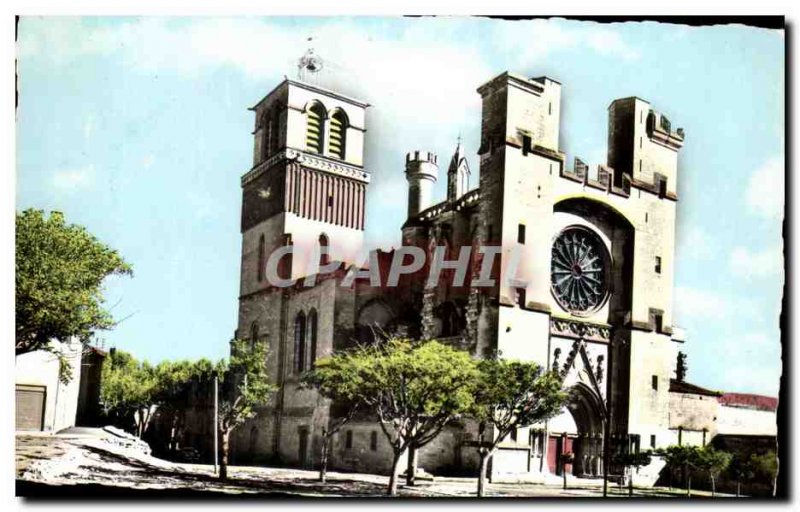 Beziers - The Cathedral - Old Postcard