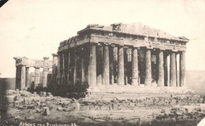 Vintage Postcard The Parthenon Temple of Goddess Athena Athens Greece