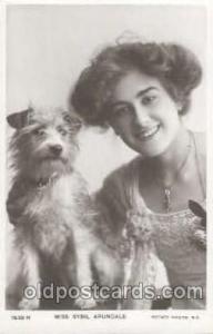 Dog Postcard Post Card  Miss Sybil Arundale