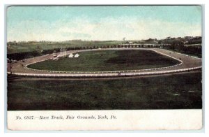 YORK, Pennsylvania PA ~ Fairgrounds RACE TRACK 1906 UDB  Postcard