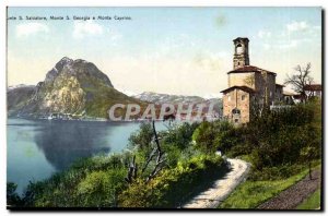 Salvatore Old Postcard Monte Georgia S e Monte Caprino Italy Italia