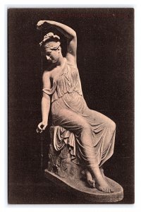 Postcard Schadow's Filatrice (Spinning Girl) Statue Valentine Series