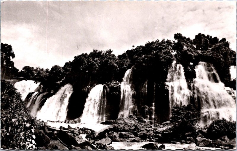 Central African Republic Bangui Oubangui Chari Les Chutes de Bouali RPPC C010