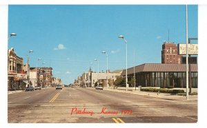 KS - Pittsburg. Broadway Street Scene looking North ca 1970