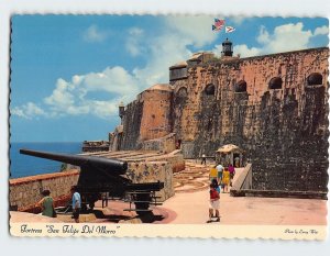 Postcard Fortress San Felipe Del Morro, San Juan, Puerto Rico