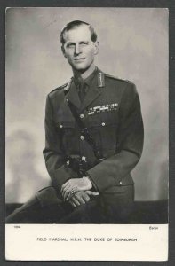 Ca 1947 RPPC* THE DUKE OF EDINBURGH FIELD MARSHALL HRH MINT A TUCK CARD