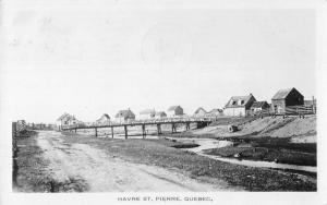 Real Photo Havre St Pierre Quebec Canada Antique Postcard L2644