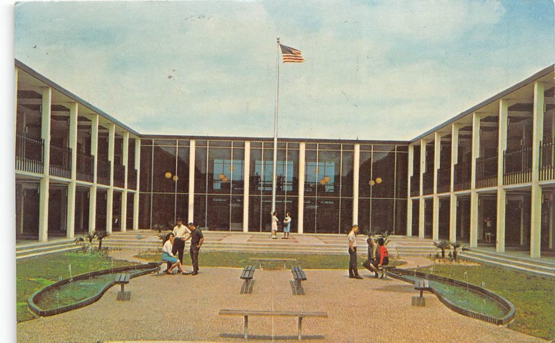 Houston Texas 1967 Postcard Quadrangle at Houston Baptist College