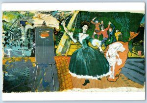 1986 Archie Rand Lady Paints Picture Phyllis Kind Gallery Advertising Postcard