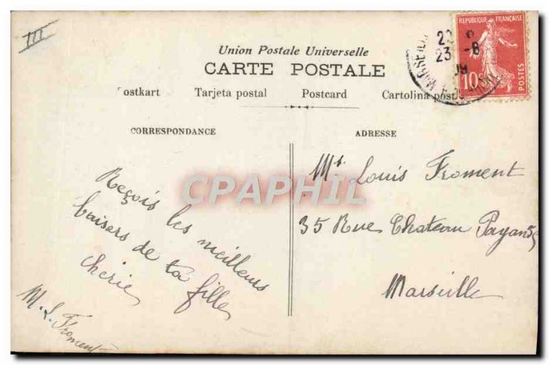 Old Postcard Louis Surname