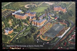 Vintage Postcard 1937 Aerial View, University of Dayton, Dayton, Ohio (OH)