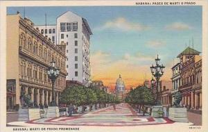 Cuba Havana Marti or Prado Promenade Curteich