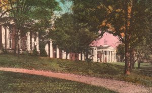 Vintage Postcard Washington & Lee Campus When The Leaves Fall Lexington Virginia