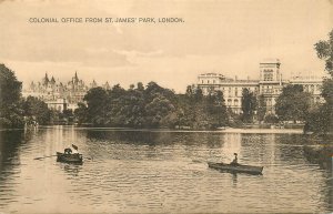 London Thames navigation & sailing Colonial office St. James Park rowboat