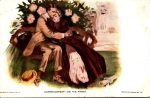 Romantic Couple Commencement Or The Finish 1911
