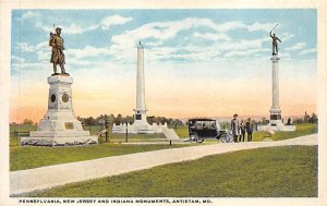 Pennsylvania, New Jersey, Indiana Monuments Antietam, Maryland MD s 
