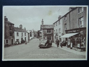Cumbria CARTMEL Devonshire Place KIMBERLEYS CAFE & PRIORY SHOP c1950s Postcard