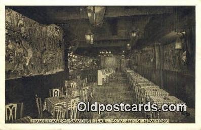 Jimmie Dwyer's Saw Dust Trail Restaurant, New York City, NYC USA Unused light...