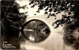 RPPC Stone Bridge at Benbow, Redwood Highway CA Real Photo Vintage Postcard H57