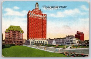 Atlantic City NJ~Hotels General View~Marlborough-Blenheim~Fountain~Linen PC