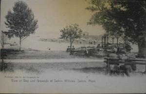 Salem MA Harbor Bay Scene c1910 Postcard