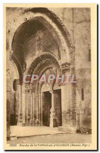 Old Postcard Porch of the Cathedral of Oloron Low Pyr