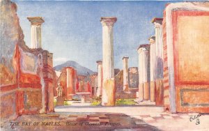 House of Olconius Pompeii Bay of Naples Italy 1910c Tuck Oilette postcard