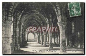 Old Postcard Interior of the Abbey of Vaux Cernay