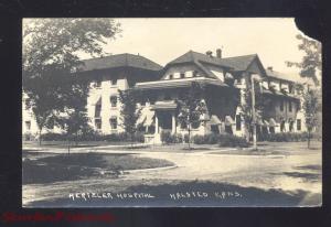 RPPC HALSTEAD KANSAS HERTZLER HOSPITAL VINTAGE ERROR REAL PHOTO POSTCARD