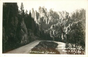 SD, South Dakota, Mount Rushmore, Cathedral Spires, Cedar Pass, Lot 3, RPPC