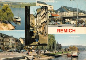 US4023 Luxembourg Remich Grand Duche de Luxembourg Bridge Boats Cars