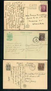 CAu 3 Pcs. Nova Scotia Memorial Church, Turo Civic Bldg. Auto, Kenyville, N.S.-4