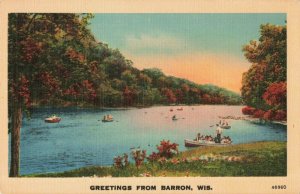 Postcard Greetings from Barron Wisconsin 