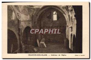 Postcard Modern Army Oradour sur Glane Interior of & # 39eglise