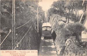 B93076 barcelona tibidabo ferrocarril funicular spain train railway