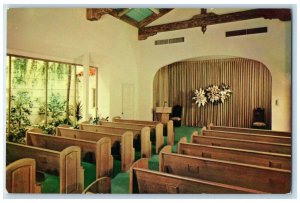 1960 Rose Hills Memorial Park Rainbow Chapel Church Whittier California Postcard 