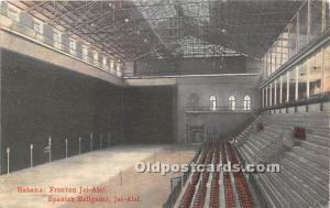 Habana, Spanish Basketball Game Jai Alai Writing on back 