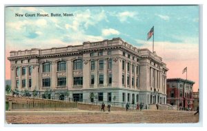 BUTTE, MT Montana ~ New COURT HOUSE  c1910s Silver Bow County  Postcard