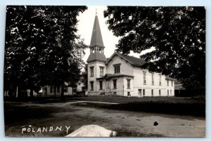 POLAND, New York NY ~ BAPTIST CHURCH Chautauqua County c1910s Trimmed Postcard