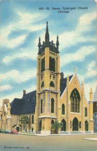 St. James Episcopal Church, Chicago, Illinois Circa 1954 Postcard 2T5-195